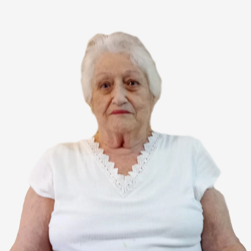 Retrato de Dalva, moradora do Retiro Suíço