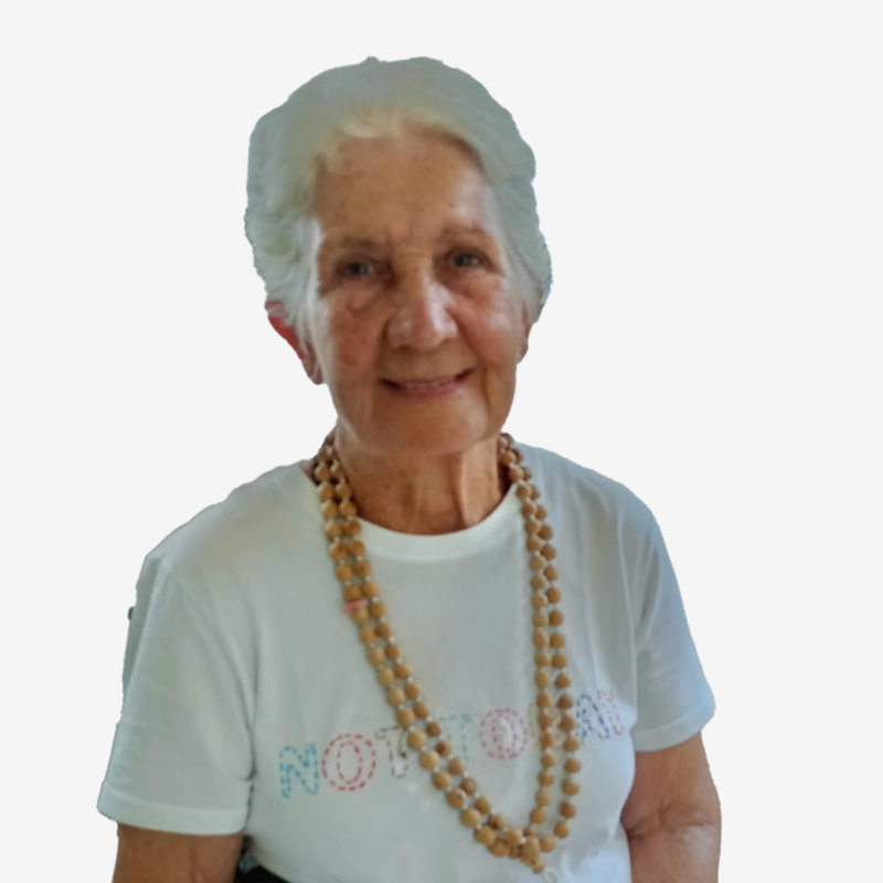 Retrato de Marta Licciardi, moradora do Retiro Suíço